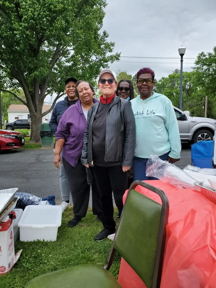 Michele W. Johnson at Oxford Day with community members