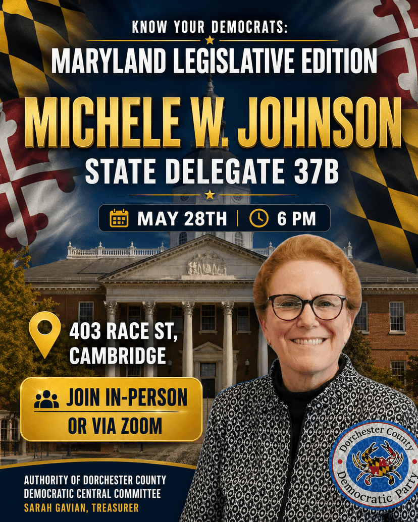 Know Your Democrats: Maryland Legislative Edition flyer